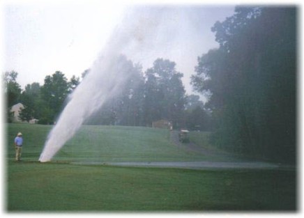 irrigation leak